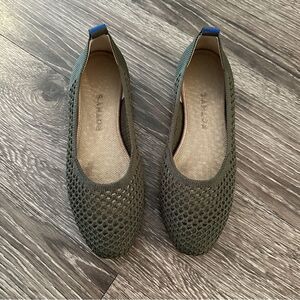 Rothy’s Vert The Square Wrap Around Mesh Convertible Ballet Flat